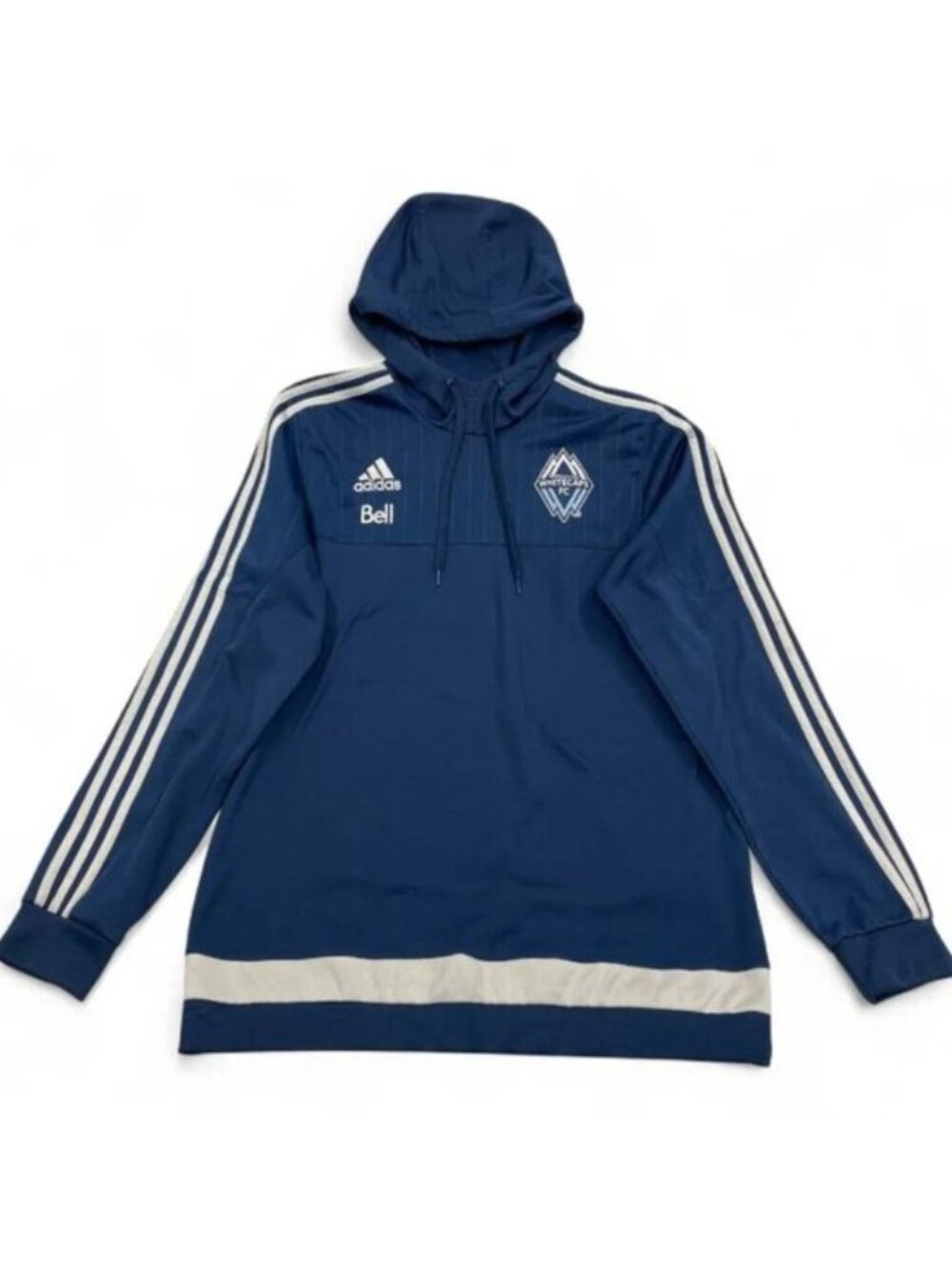 Vancouver Whitecaps Adidas MLS 2014 Hoodie Pullover Sweatshirt Warmup Jersey L
